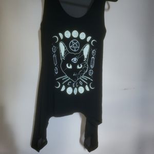 Banned Alternative Cat Face Tank